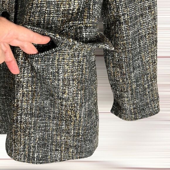 RENZO Germany Wool Blend Tweed Blazer EUR 40 US 10-12 - Picture 8 of 16